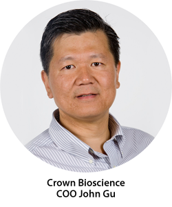 John Gu, new Chief Operations Officer at Crown Bioscience