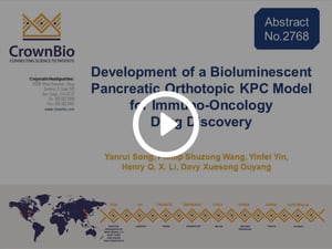 AACR20 Poster 2768: New Bioluminescent Orthotopic KPC Murine Homograft Model for PDAC Drug Development