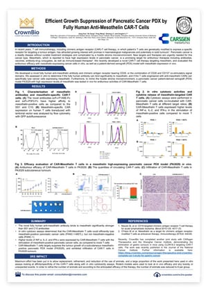 Poster: Using PDX for In Vivo CAR-T Cell Therapy Assessment