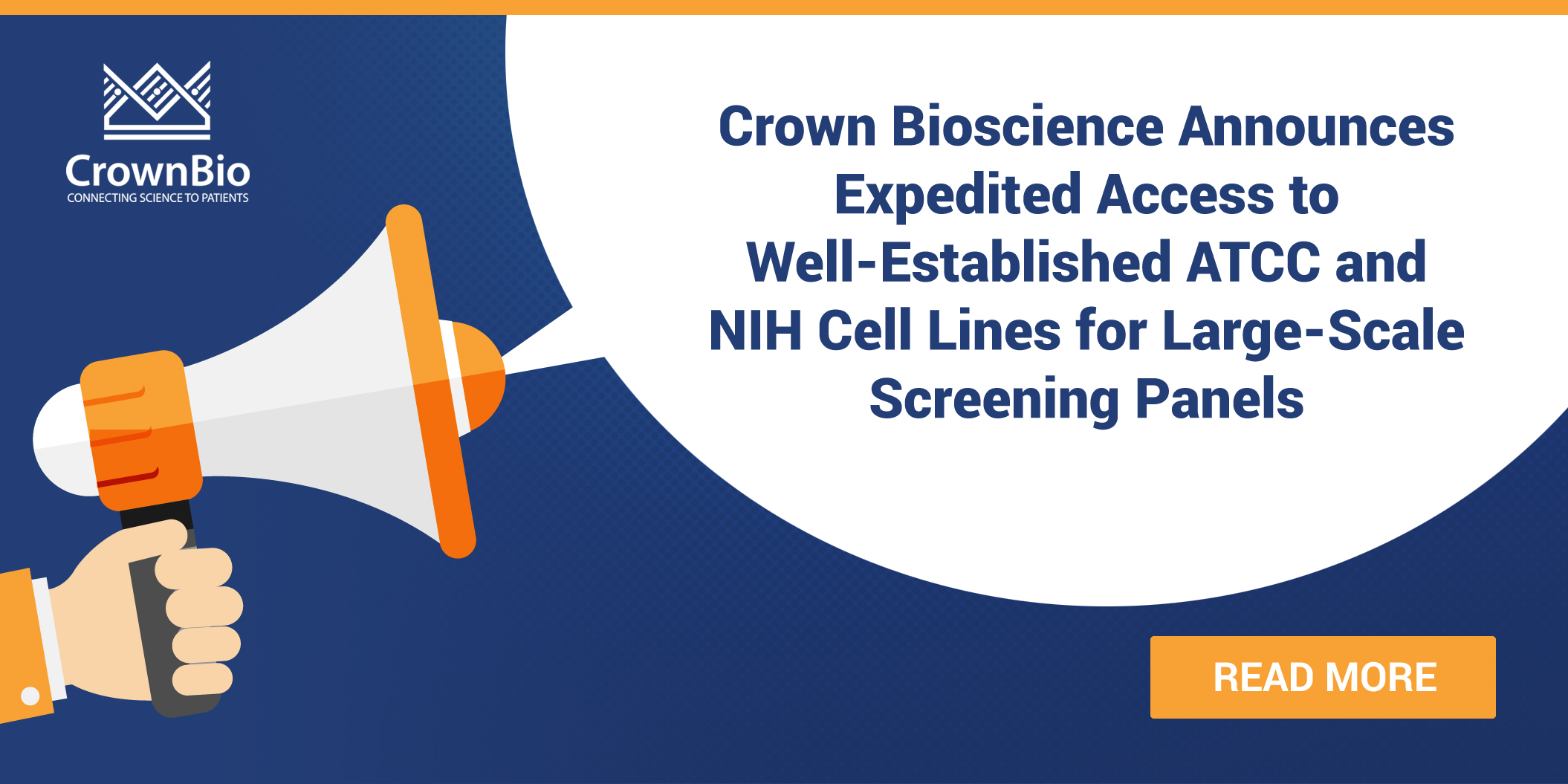 Crown Bioscience Announces Expedited Access to Well-Established ATCC and NIH Cell Lines for Large-Scale Screening Panels
