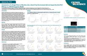 ENA21 Poster 103: Introduction of a Single Strain of Bacillus into a Germ-Free Environment...