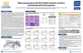 AACR18 Poster 2167: DLBCL PDX Models with Diverse Genotypes for BTKi Testing