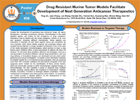 Drug Resistant Murine Tumor Models Facilitate Development of Next Generation Anticancer Therapeutics